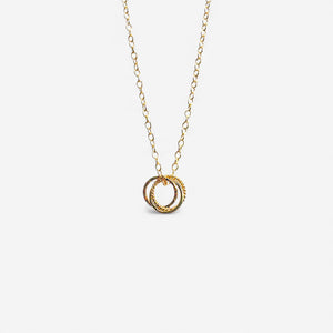 ELORA triple loop gold necklace ELORA triple loop gold necklace
