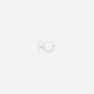 LUNA silver huggies LUNA silver huggies