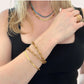 SAM hammered chain bracelet