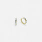 ALINA gold CZ stone huggies