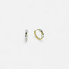 ALINA gold CZ stone huggies