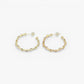 AUDREY cz studded hoops