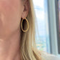 BALI gold oval hoops