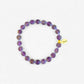 BERRY BEAUTIFUL- amethyst coin bead bracelet