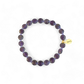 BERRY BEAUTIFUL- amethyst coin bead bracelet