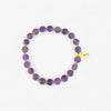 BERRY BEAUTIFUL- amethyst coin bead bracelet