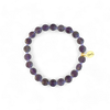 BERRY BEAUTIFUL- amethyst coin bead bracelet