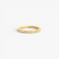 CHANNELED CZ stacking ring