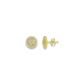 CRYSTAL WHEELS gold + CZ studs