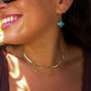 HERRINGBONE gold chain necklace