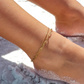 DOUBLE CHAIN anklet