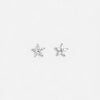 FLOWER BURST CZ stud earrings