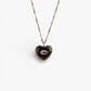 GEMMA Smoky heart pendant necklace