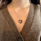GEMMA Smoky heart pendant necklace