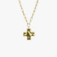 GOLD CROSS chain necklace