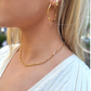 WAVY gold hoops