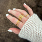 GOLD WEAVEING stacking ring