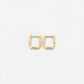 HAMMERED gold huggies