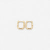 HAMMERED gold huggies