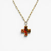 GOLD CROSS chain necklace