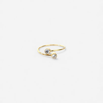 ADINA dainty adjustable ring