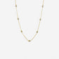 KAYLA silver or gold long CZ necklace