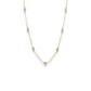 KAYLA silver or gold long CZ necklace