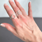 LILA oval silver ring