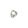 LILA oval silver ring