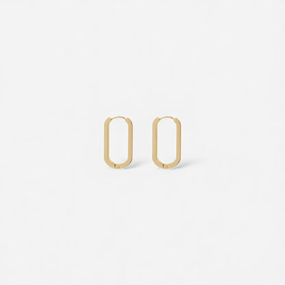 PAPER CLIP large gold huggies