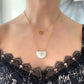 MOONSTONE & topaz necklace