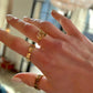 IVY cz leaf ring
