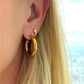 TINY CROSS studs
