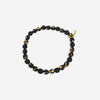 POWER BEADS- black and gold flecked beads