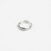 LEA silver wave stacking ring