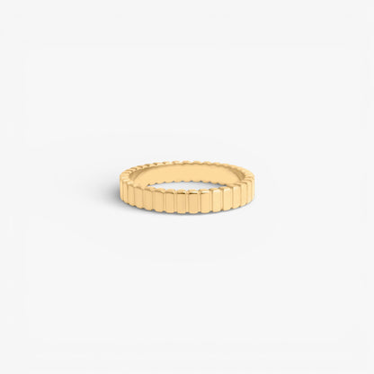 CHANNELED stacking ring