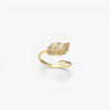 IVY cz leaf ring