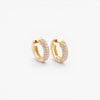 BLINGED OUT gold CZ huggies