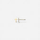 TINY CROSS gold studs