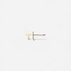 TINY CROSS gold studs