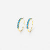 TURQUOISE hoops
