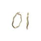 WAVY gold hoops