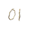 WAVY gold hoops