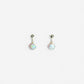 WHITE OPAL drop studs
