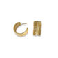 WOVEN gold hoops
