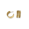 WOVEN gold hoops