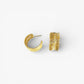 WOVEN gold hoops