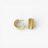WOVEN gold hoops