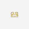 EMMA double knot cuff ring