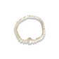 BIANCA white beaded bracelet